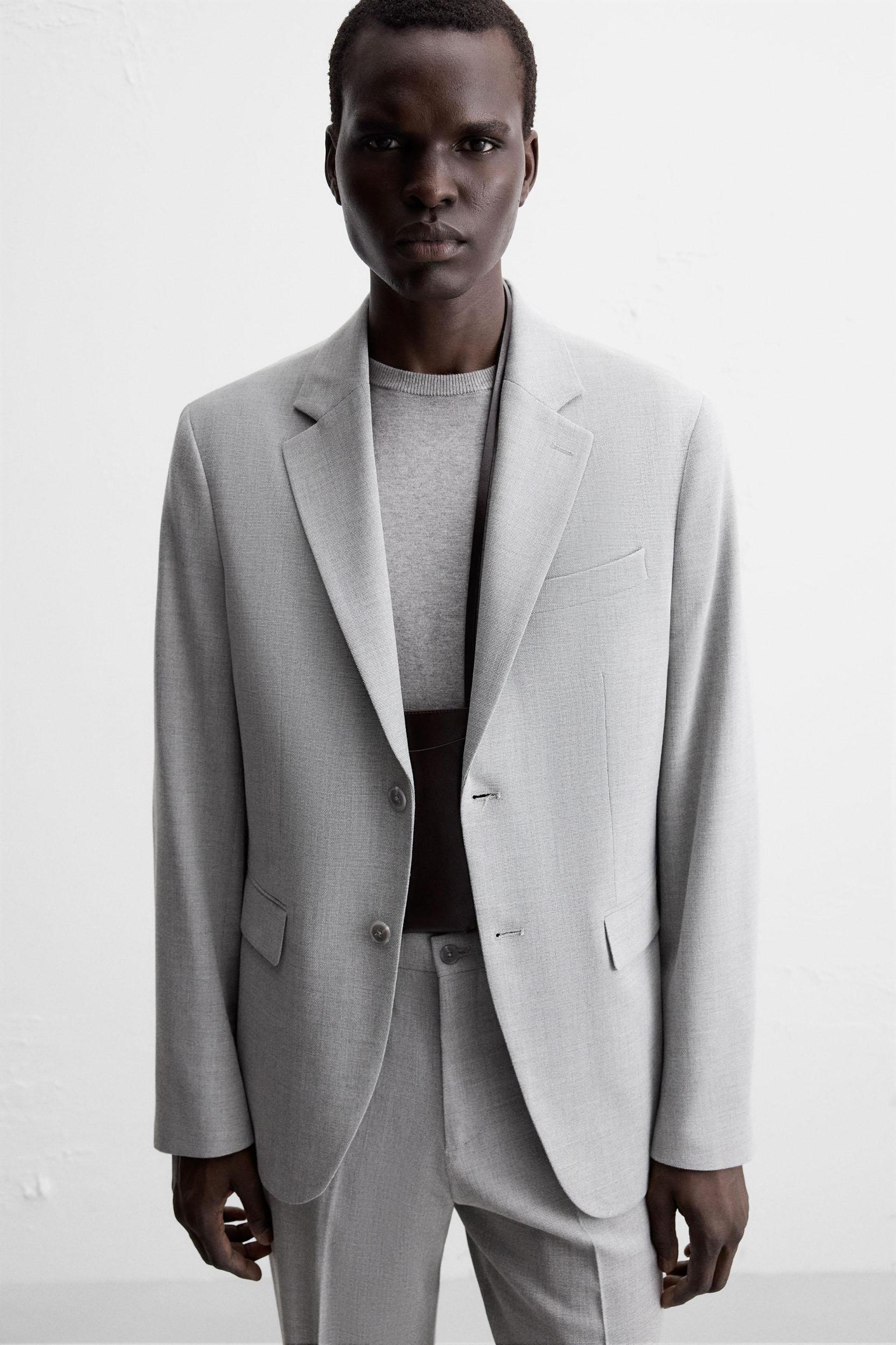 TEXTURED SUIT BLAZER Product Image