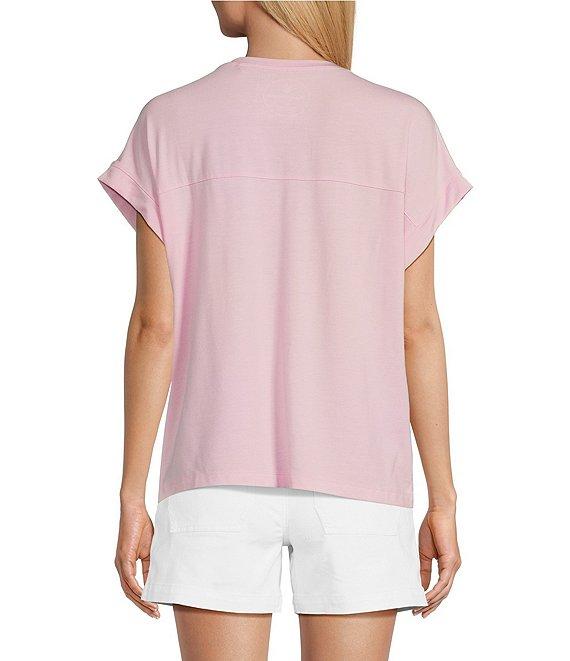 Tommy Bahama Kauai Solid Stretch Jersey V-Neck Short Sleeves Relaxed Fit T-Shirt Product Image