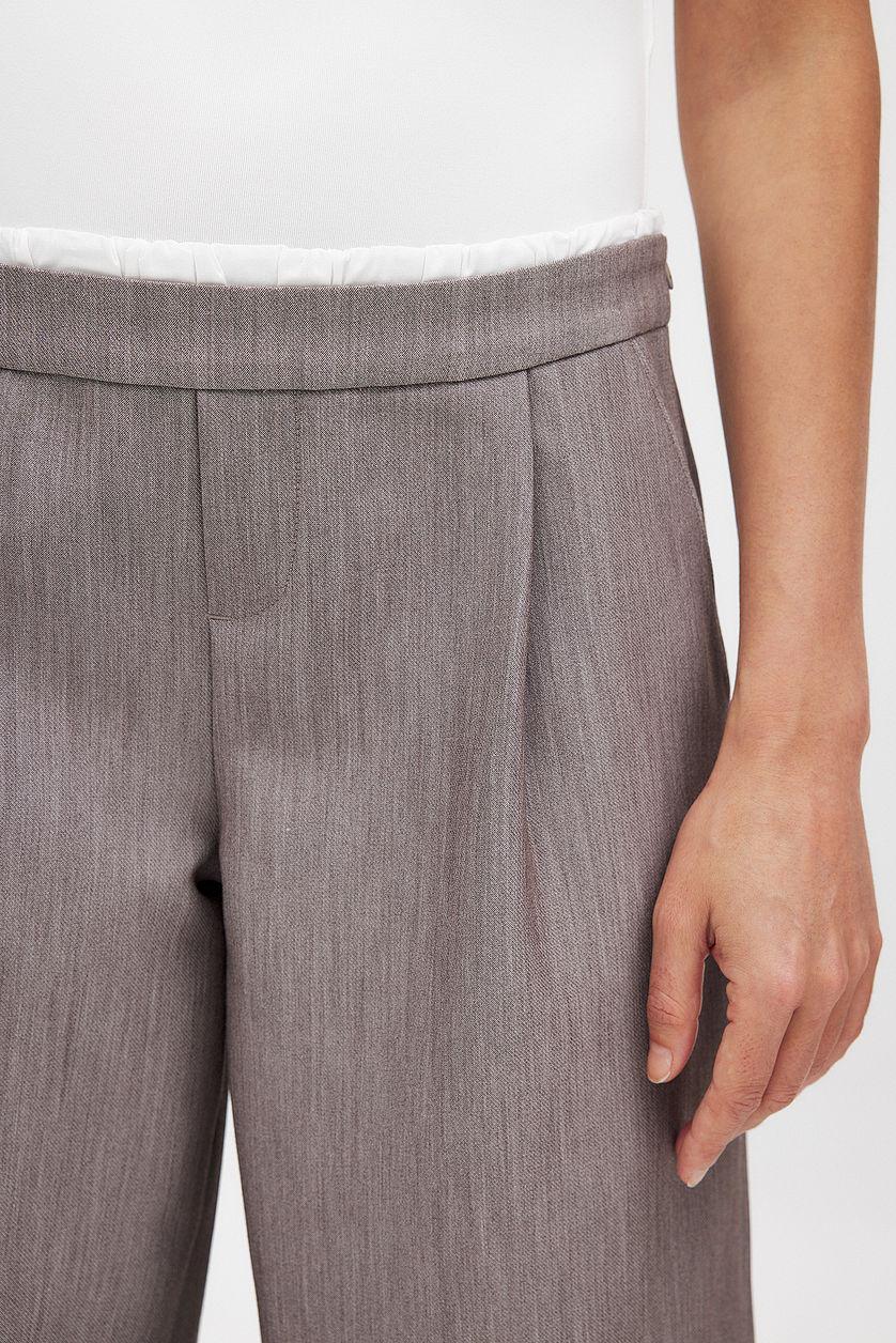 Elastic Cotton Detailed Suit Pants Product Image