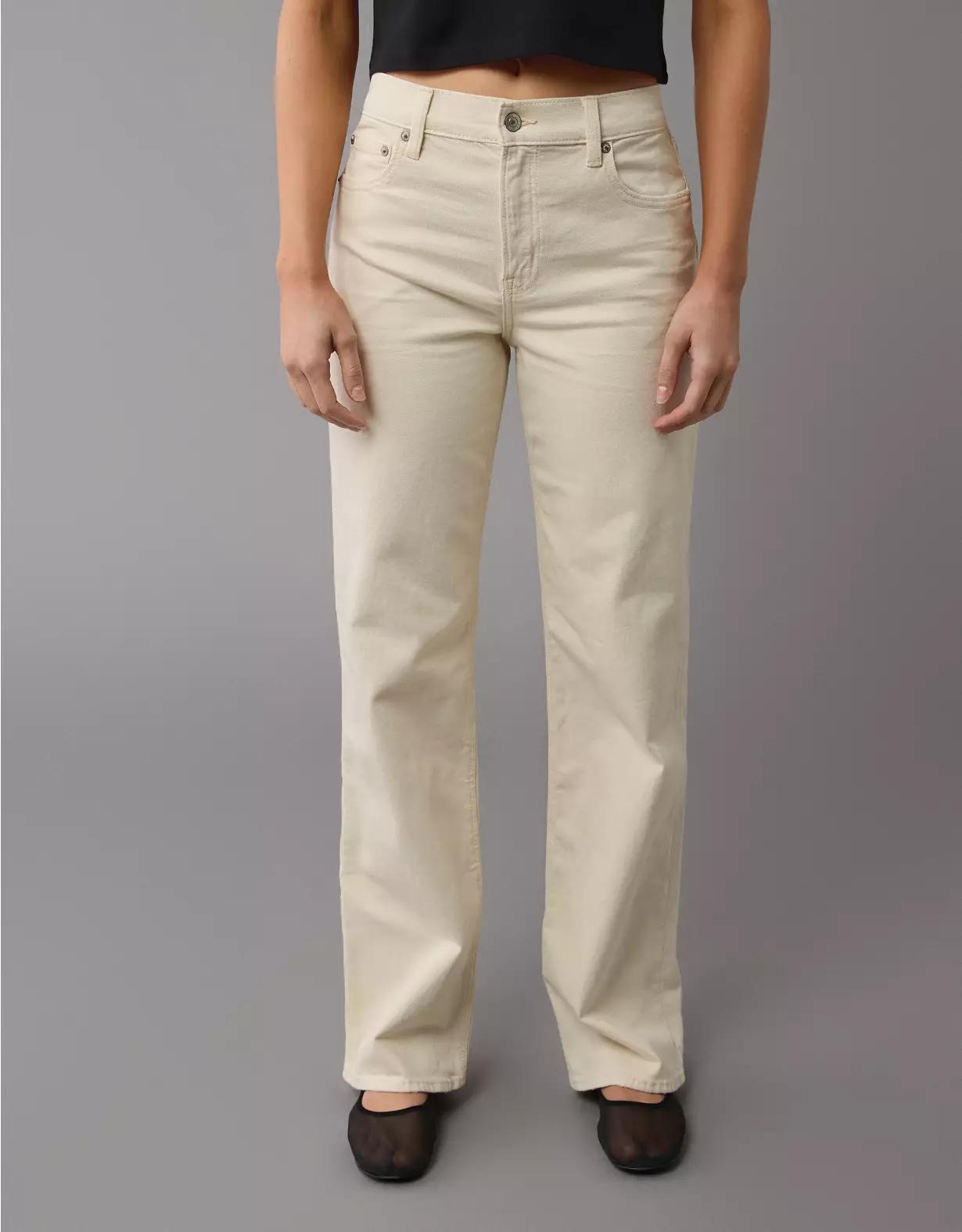 AE Stretch High-Waisted Stovepipe Jean Product Image
