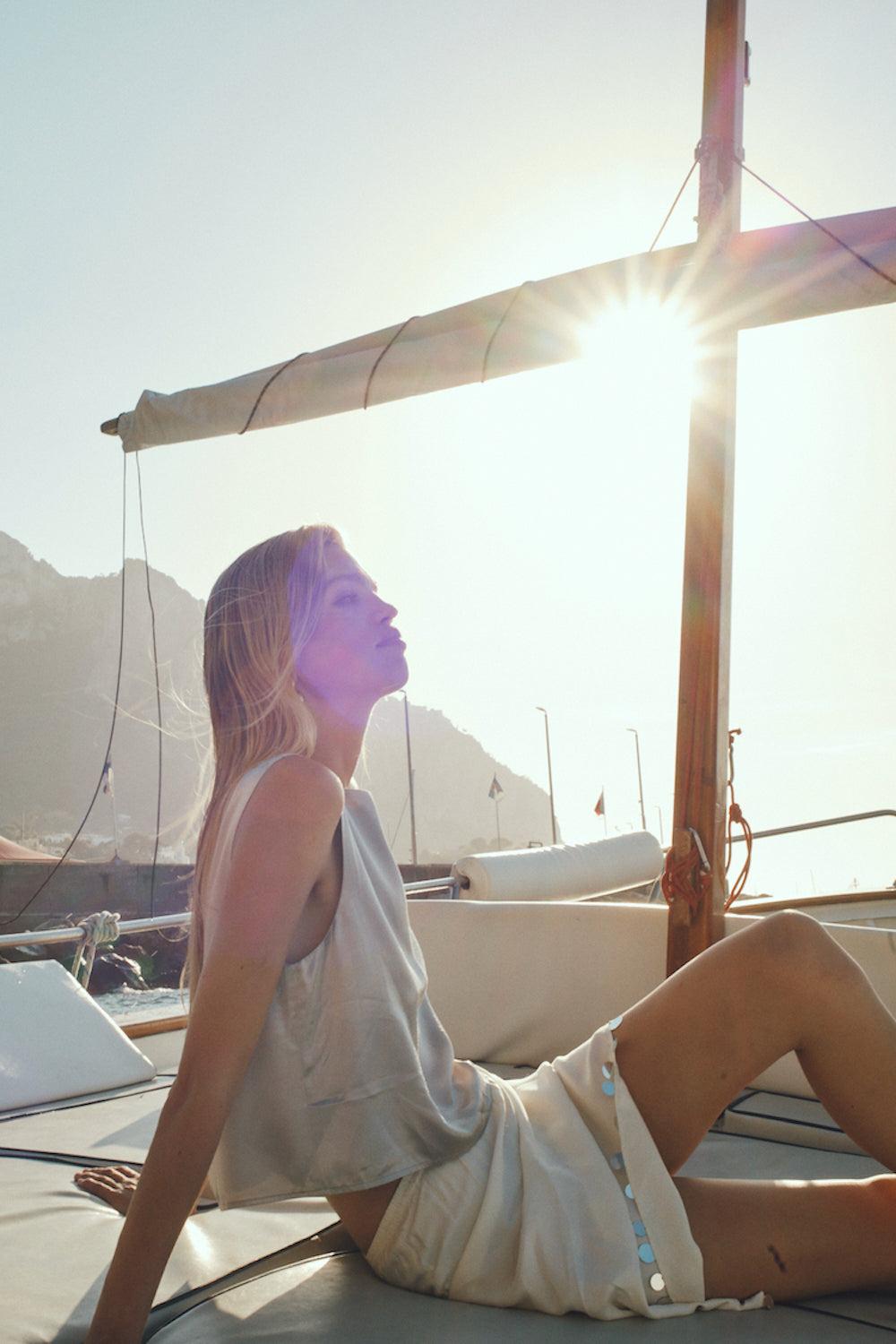 Spritz Midi Skirt Cream Product Image