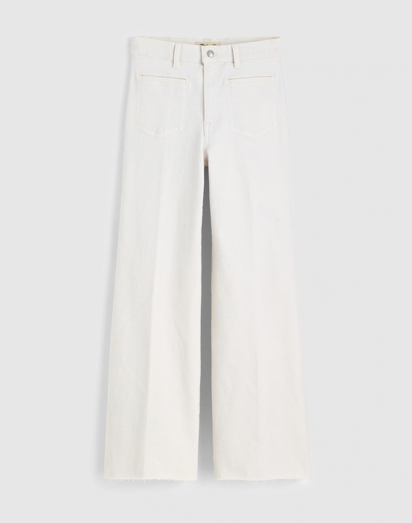 Flared Wide-Leg Crop Jeans Product Image