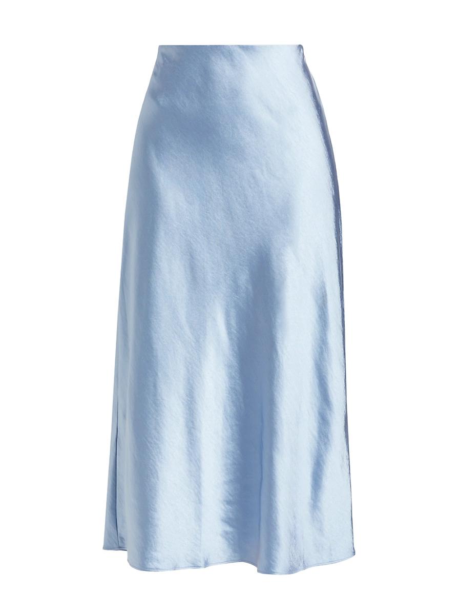 Womens Ella Satin Midi Skirt Product Image