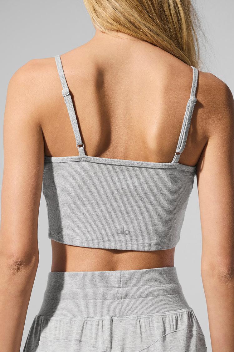 Ribbed Delicate Lounge Tank - Athletic Heather Grey Product Image