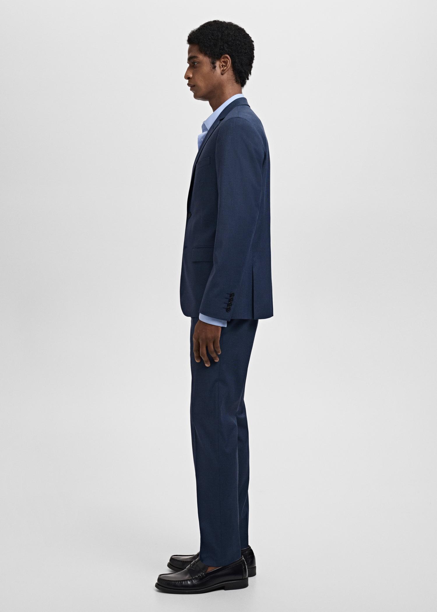 Stretch fabric super slim-fit suit trousers - Men | MANGO USA Product Image