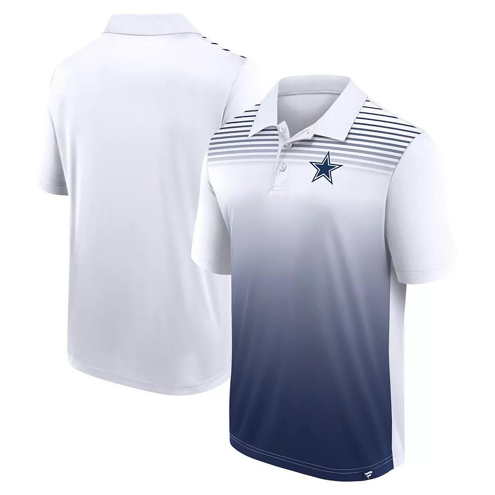 Men's White/Navy Dallas Cowboys Sandlot Game Polo,  Product Image