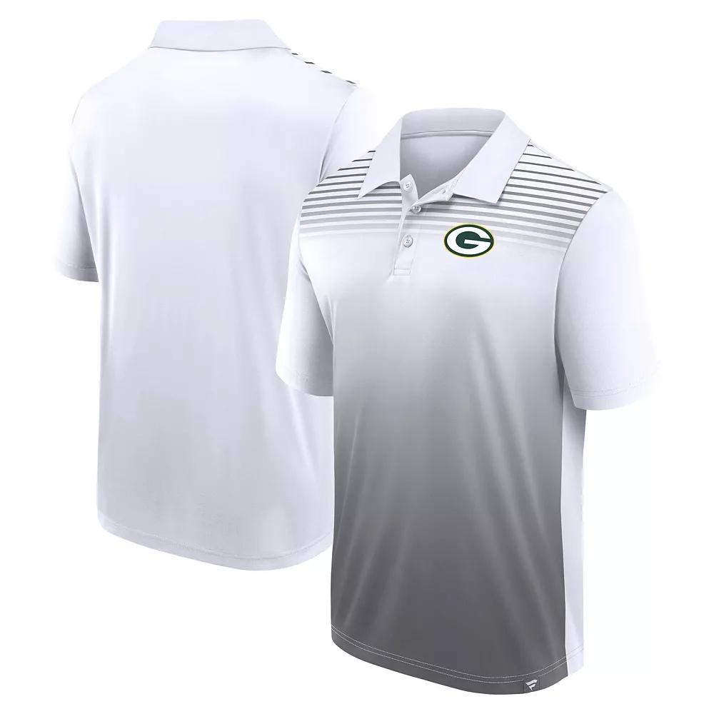 Men's White/Gray Green Bay Packers Sandlot Game Polo,  Product Image