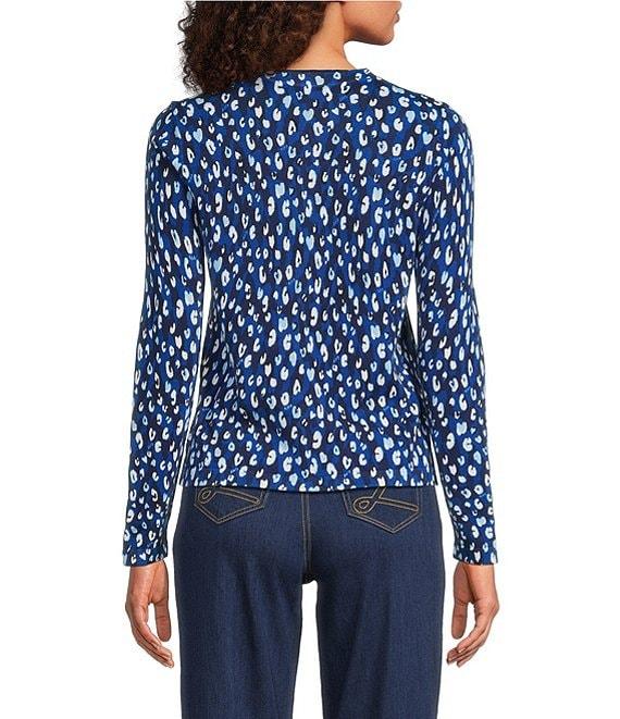 Lilly Pulitzer Fairley You're An Animal Print Crew Neck Long Sleeve Cardigan Product Image