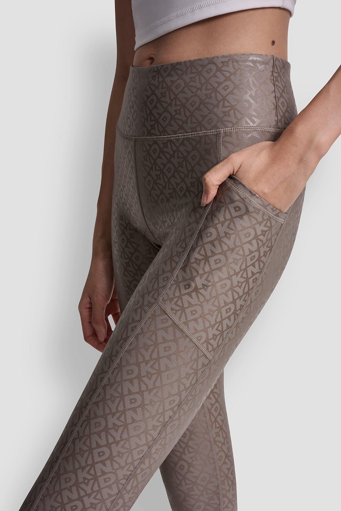 HIGH-RISE LOGO-JACQUARD 7/8-LENGTH ELEVATE LEGGING Product Image