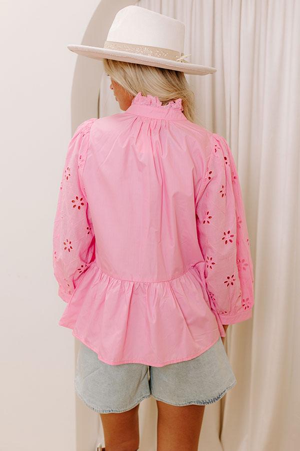 Brunch Plans Eyelet Top Product Image