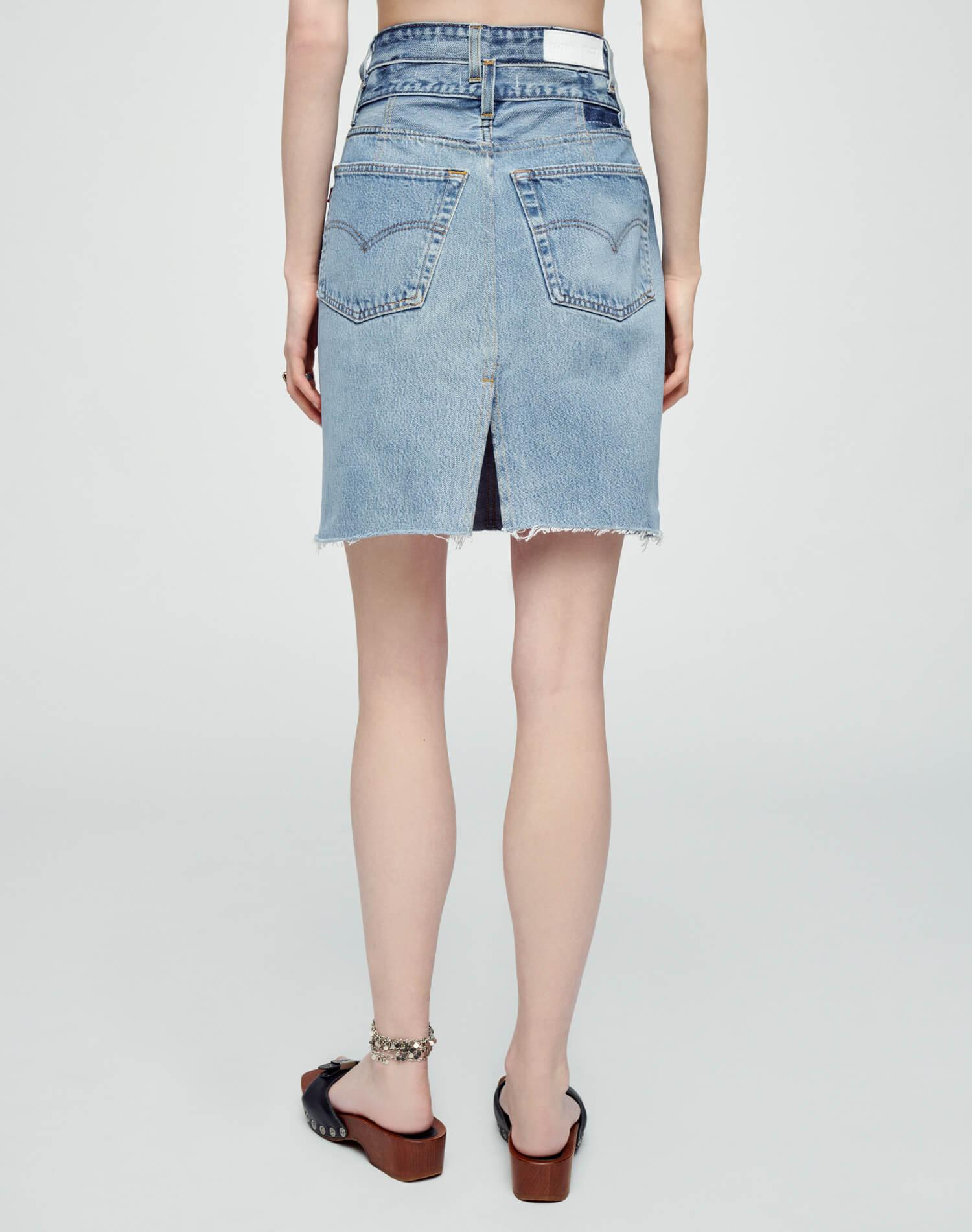 Levi's Double Waisted Pencil Skirt - Indigo (Retail) Product Image
