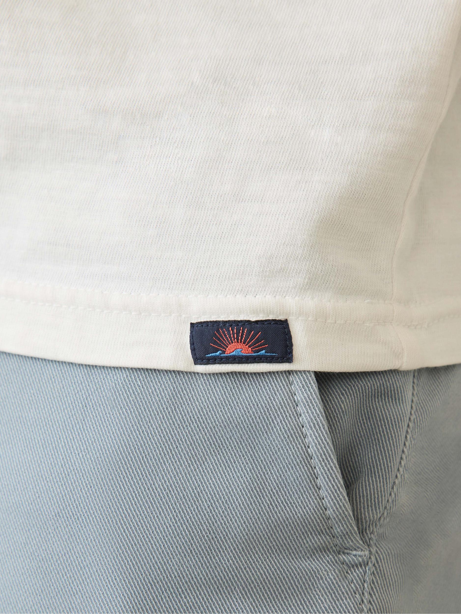 Sunwashed Regenerative Pocket Tee - White Male Product Image