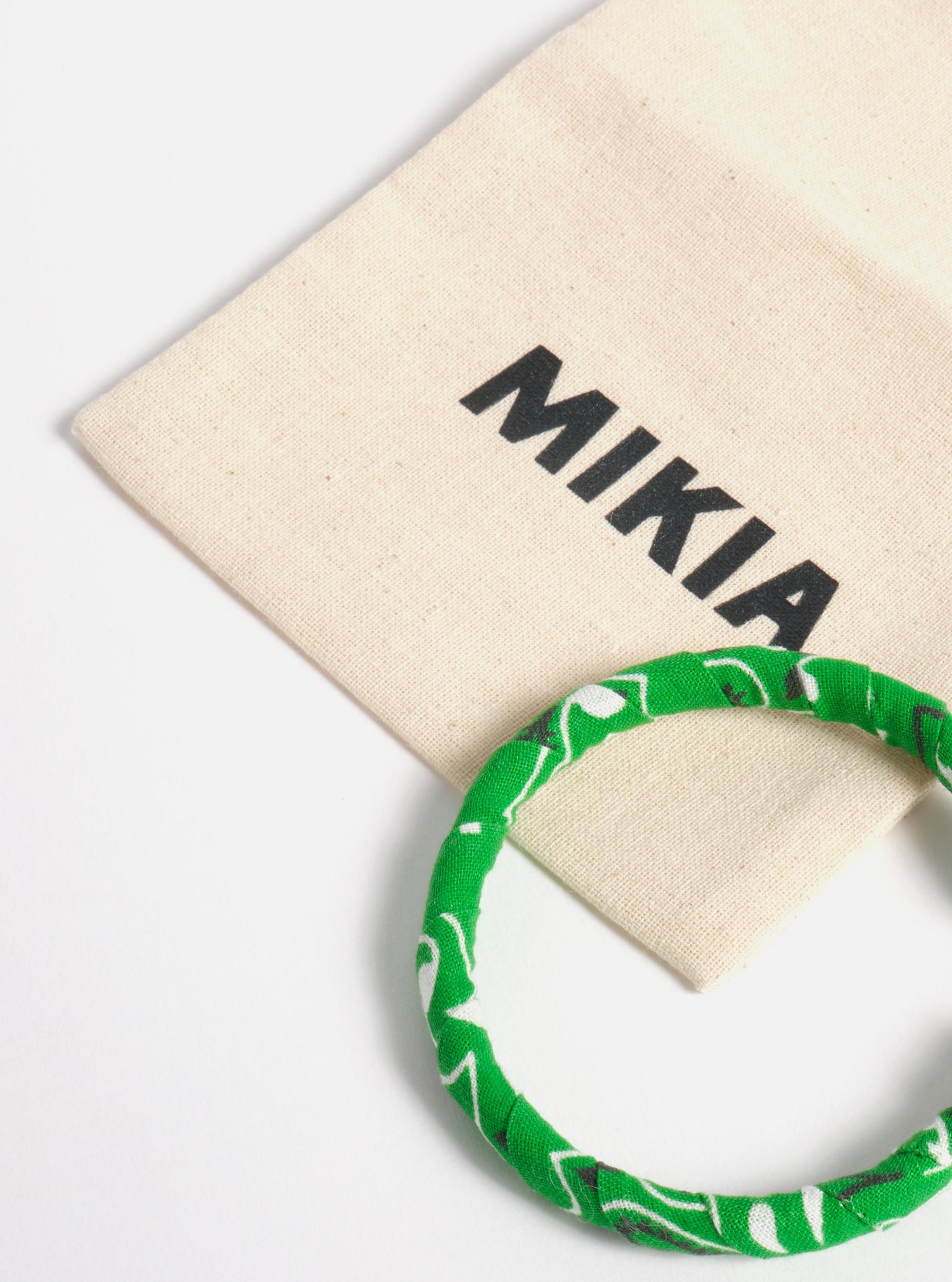 Mikia Bracelet in Green Bandana Product Image