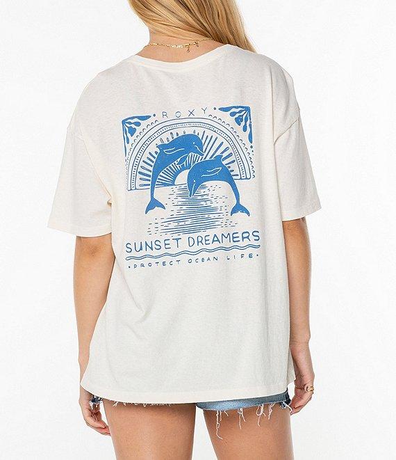 Roxy Sunset Dreams Short Sleeve Boyfriend Gauze T-Shirt Product Image