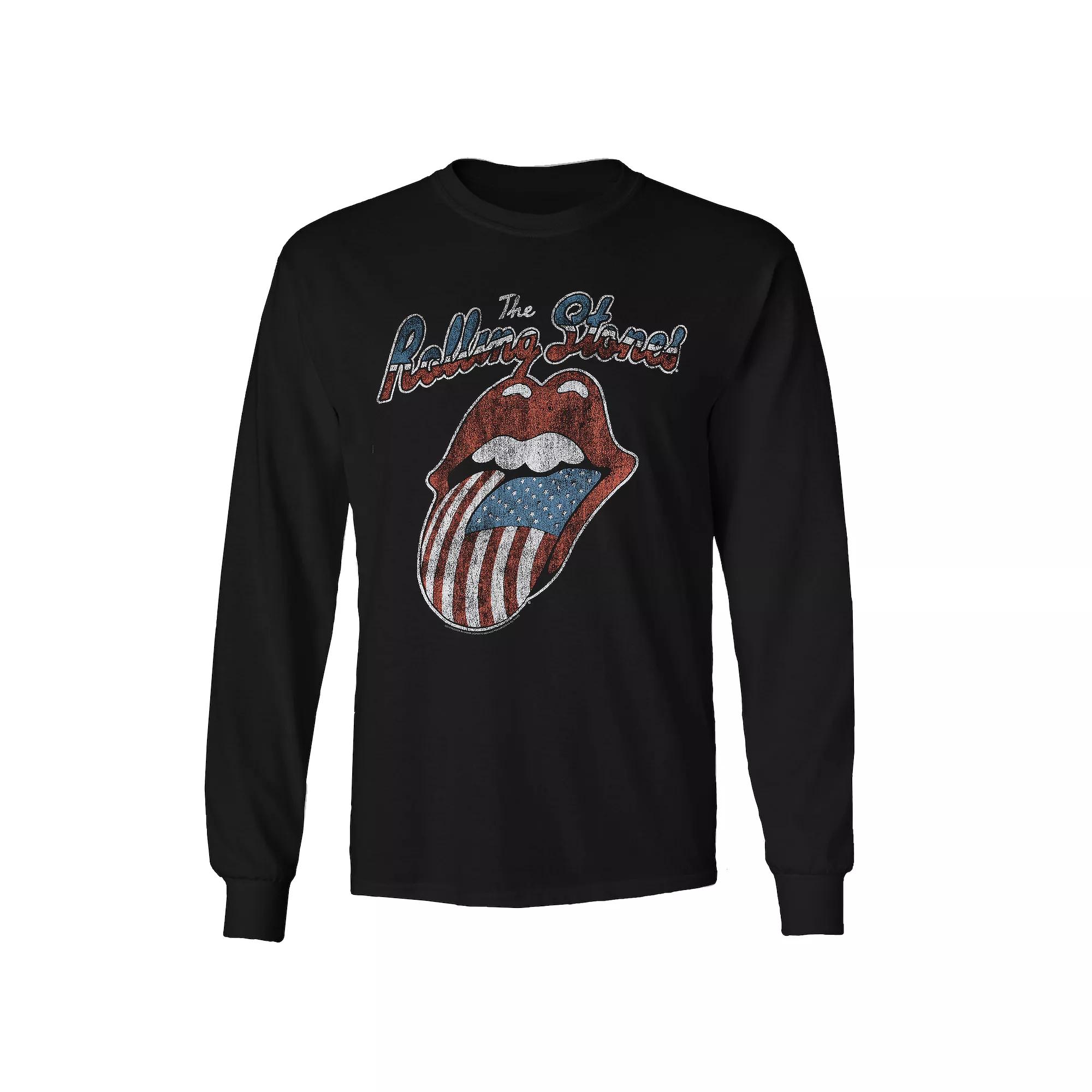 Men's Rolling Stones Tongue USA 78 Long Sleeve,  Product Image