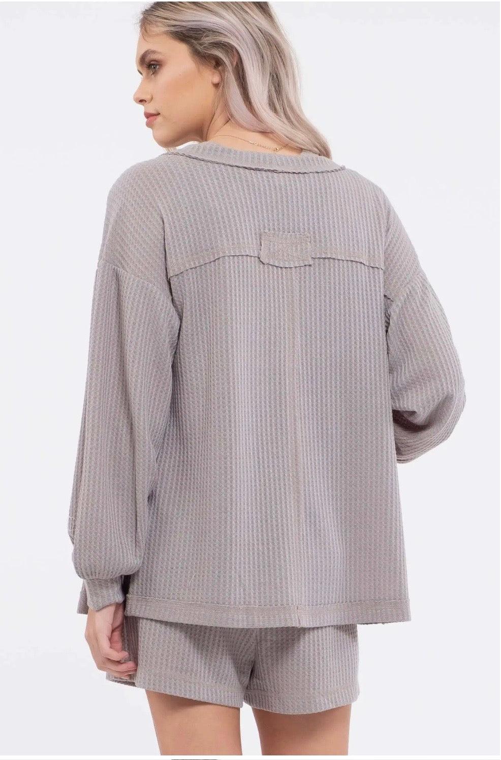 Reverse Stitched Open Front Cardigan Product Image