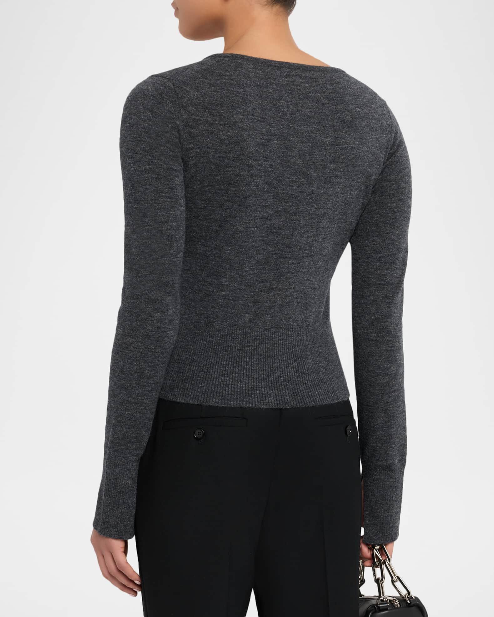 Cropped Crystal-Embellished Sweater Product Image