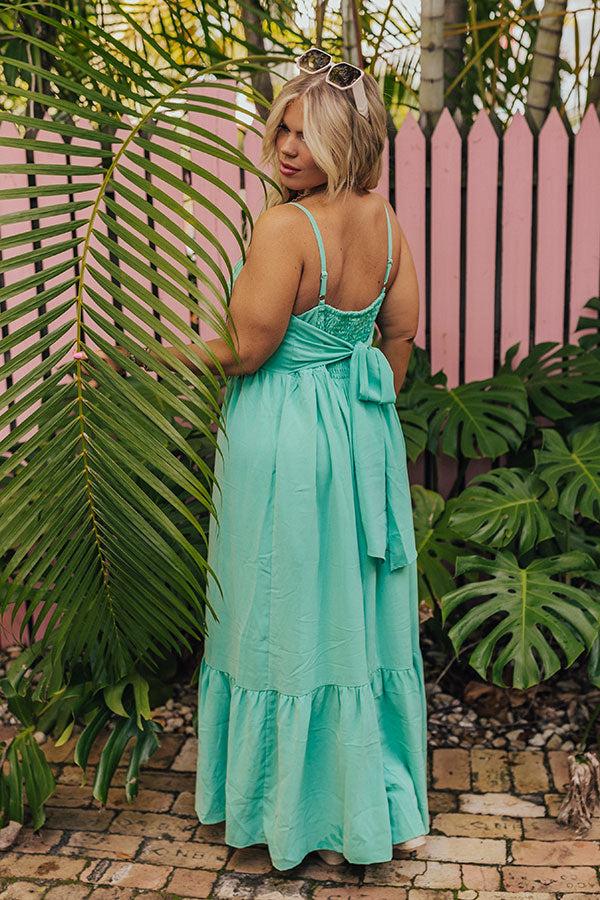 Oh So Chic Maxi Dress in Sea Glass Curves Product Image
