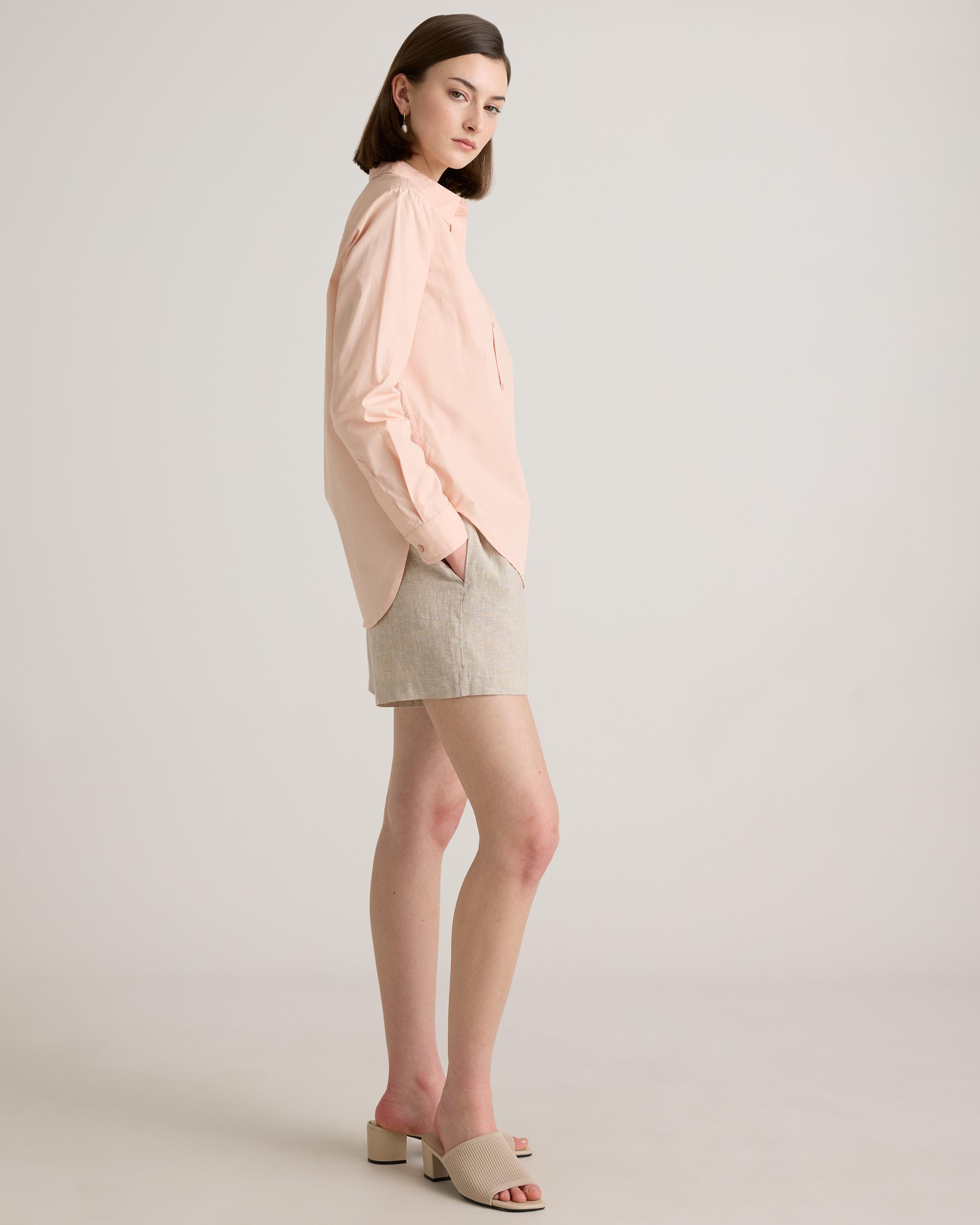 Quince | Women's Poplin Long Sleeve Shirt Organic Cotton Product Image