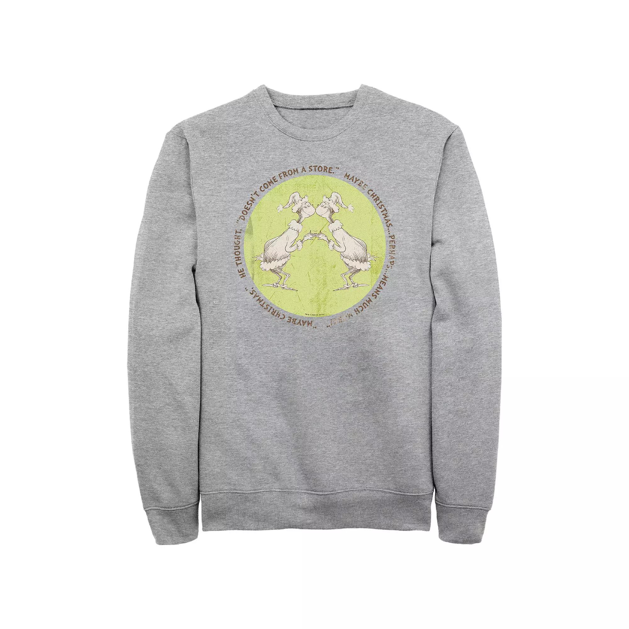 Big & Tall Dr. Seuss Grinch Christmas Perhaps Means Much More Graphic Fleece, Men's,  Product Image