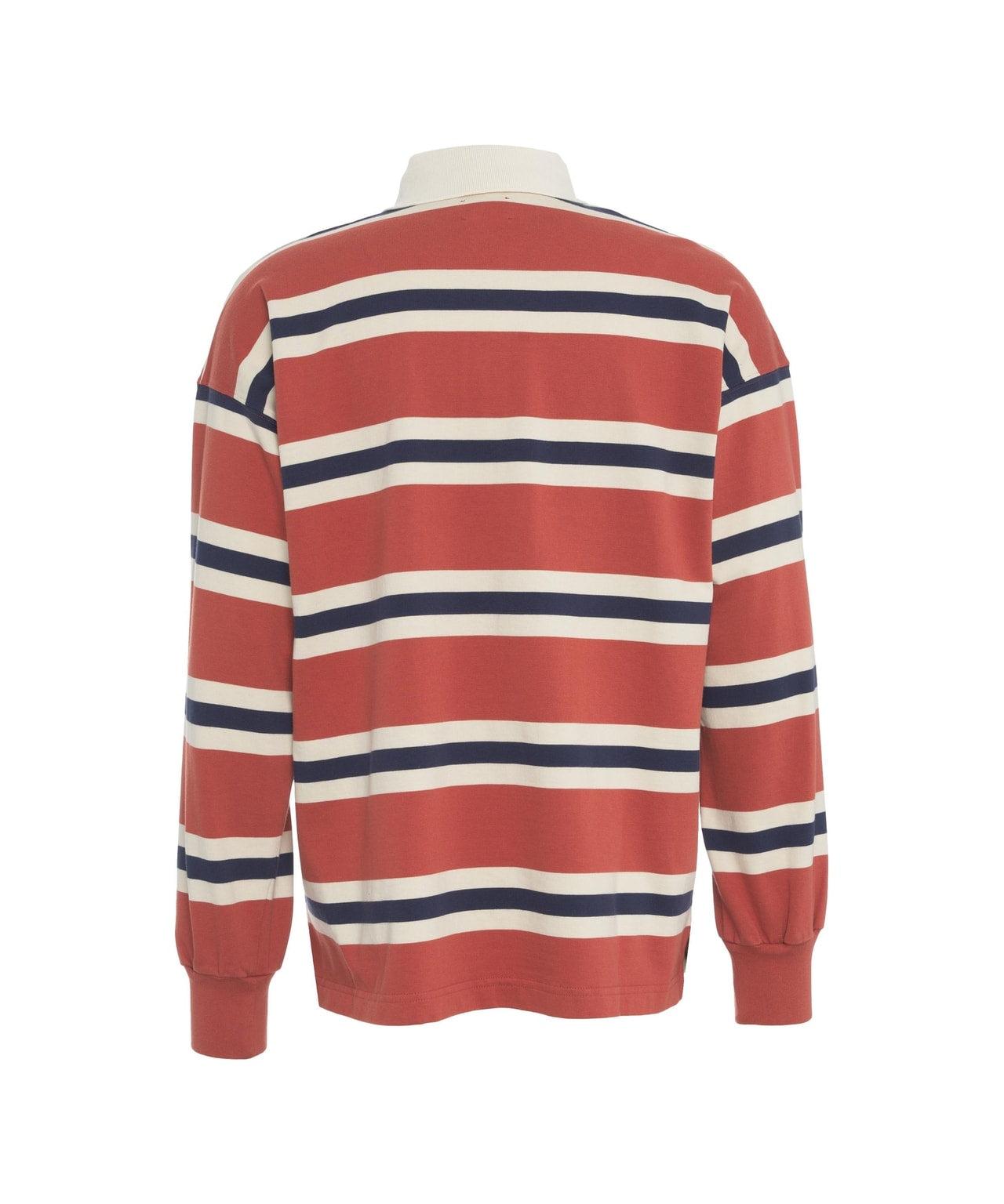 Polo in striped jersey Product Image