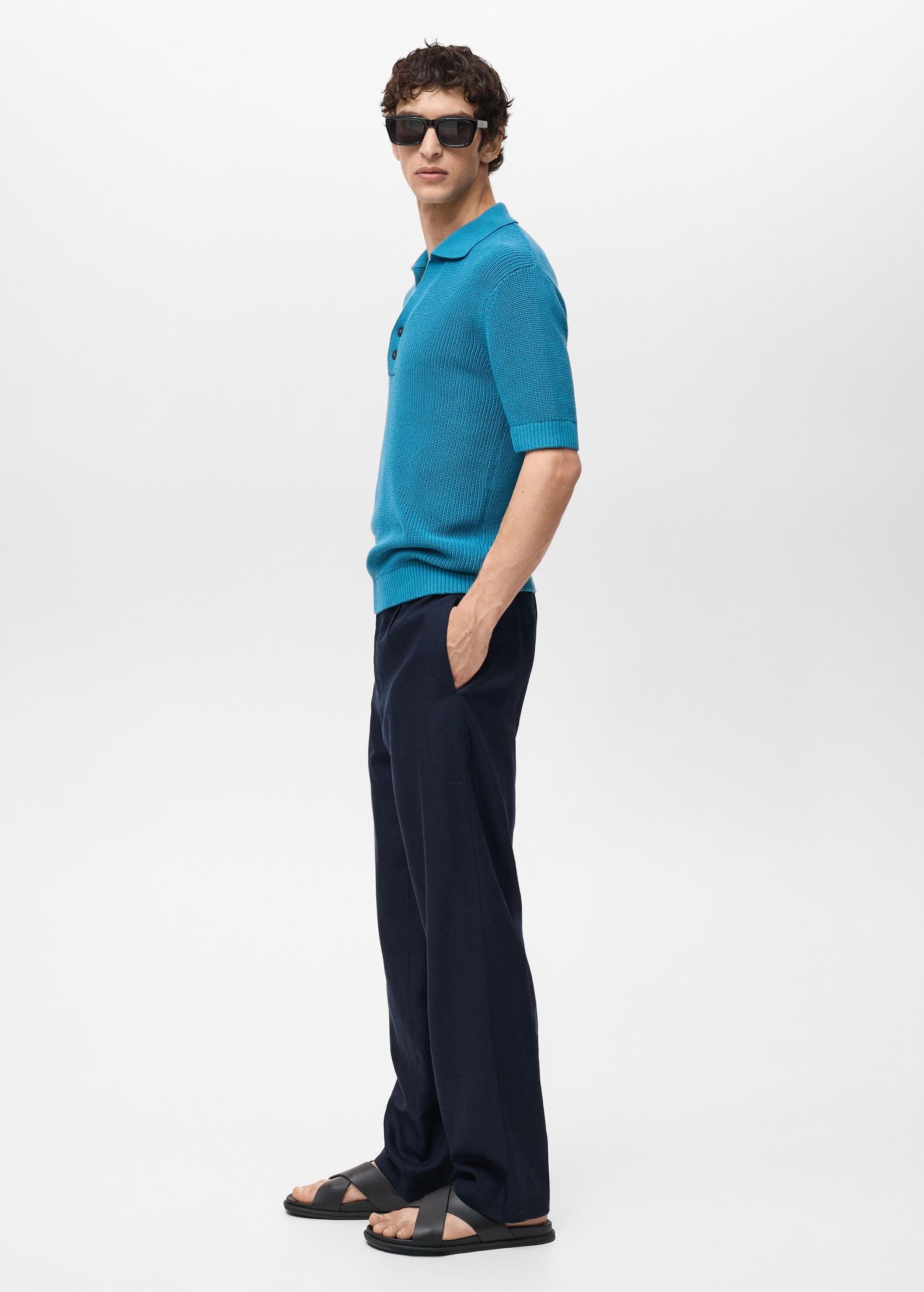 Linen lyocell regular-fit pants - Men | MANGO USA Product Image