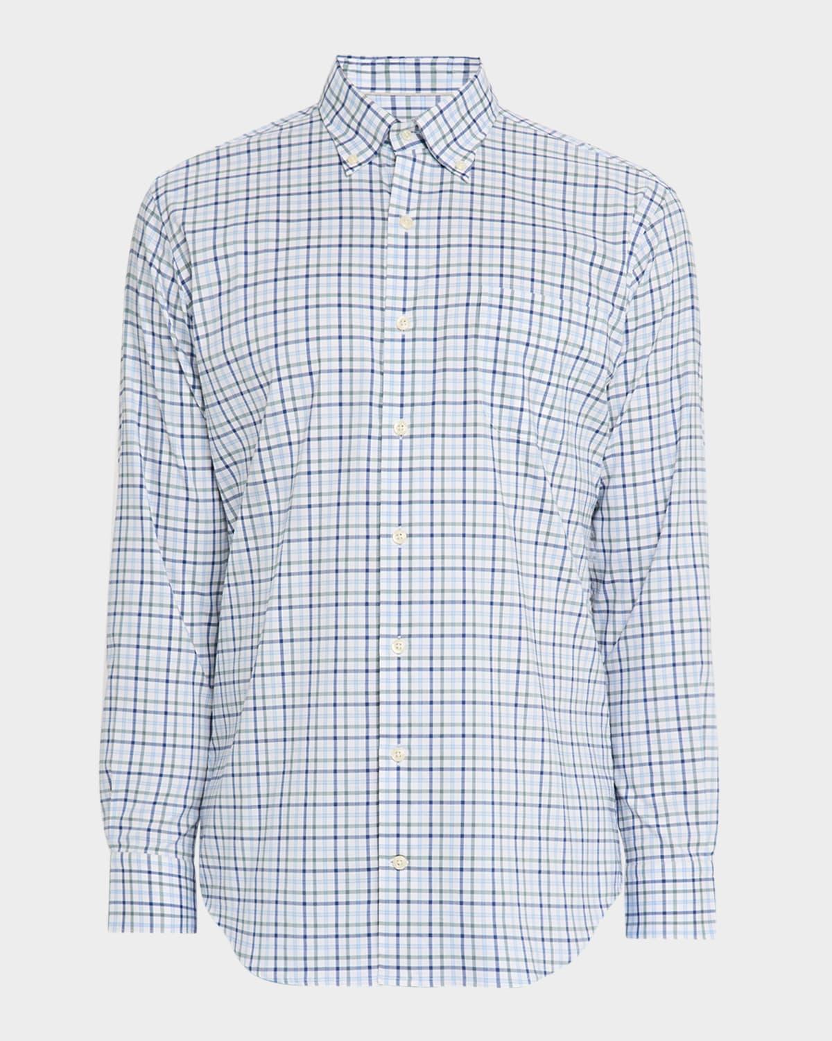 Men's Calgary Crown Lite Cotton-Stretch Check Sport Shirt Product Image