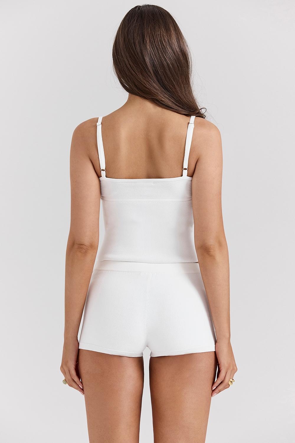 Summer  white dainty knit top - sale Product Image