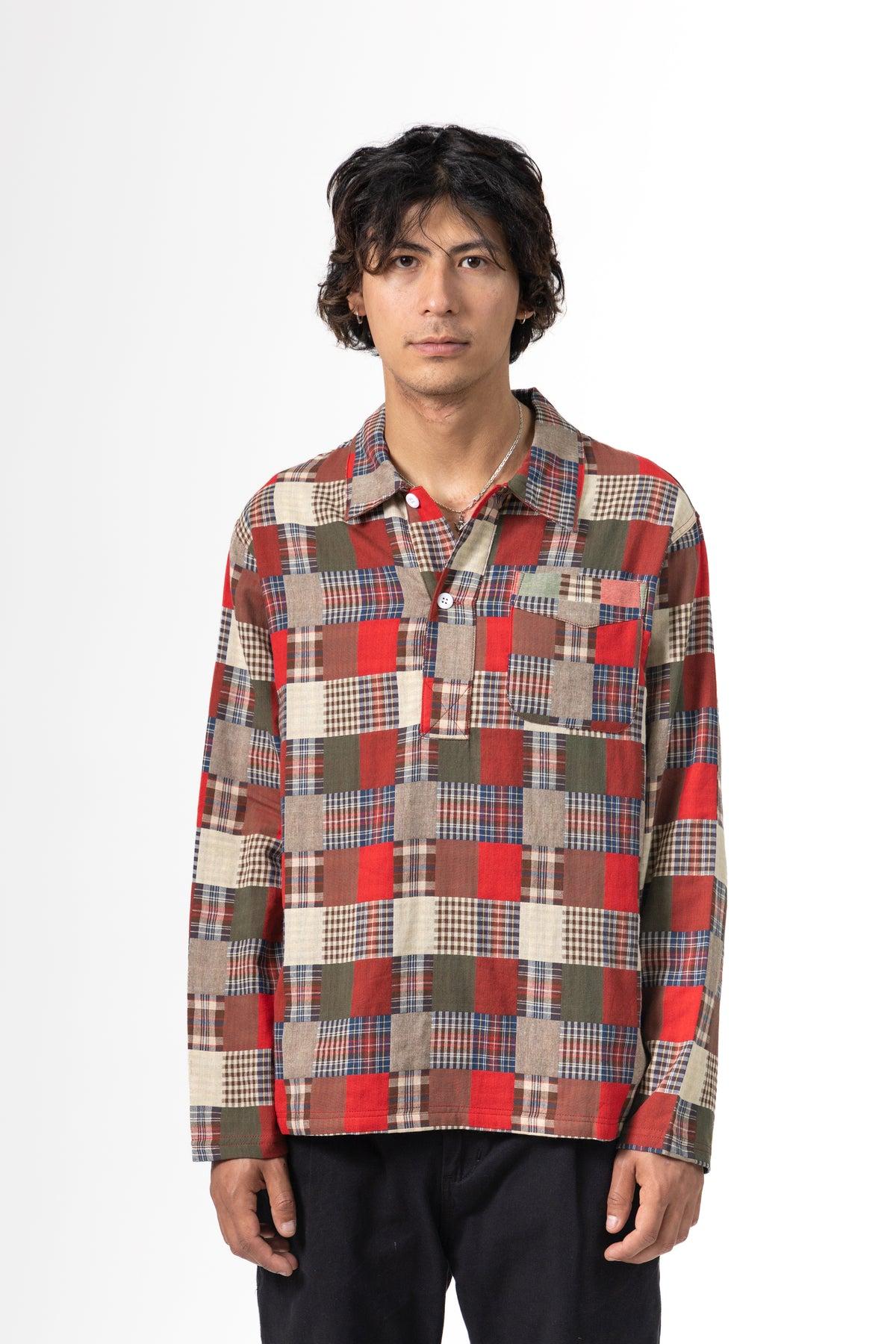 Blacksmith - Striped Two Button Popover - Plaid Product Image