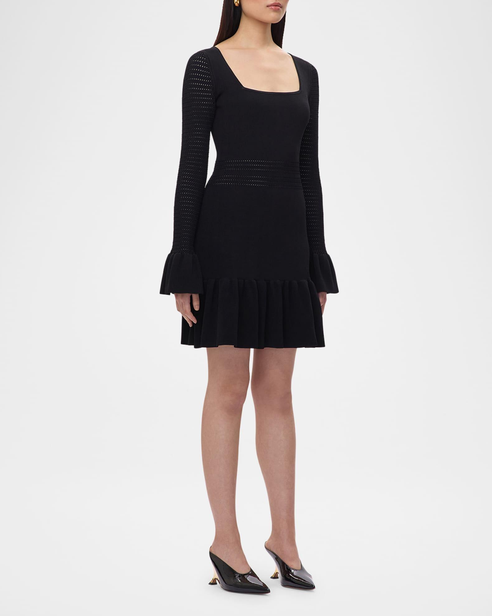 Colette Ruffle Long-Sleeve Mini Dress Product Image