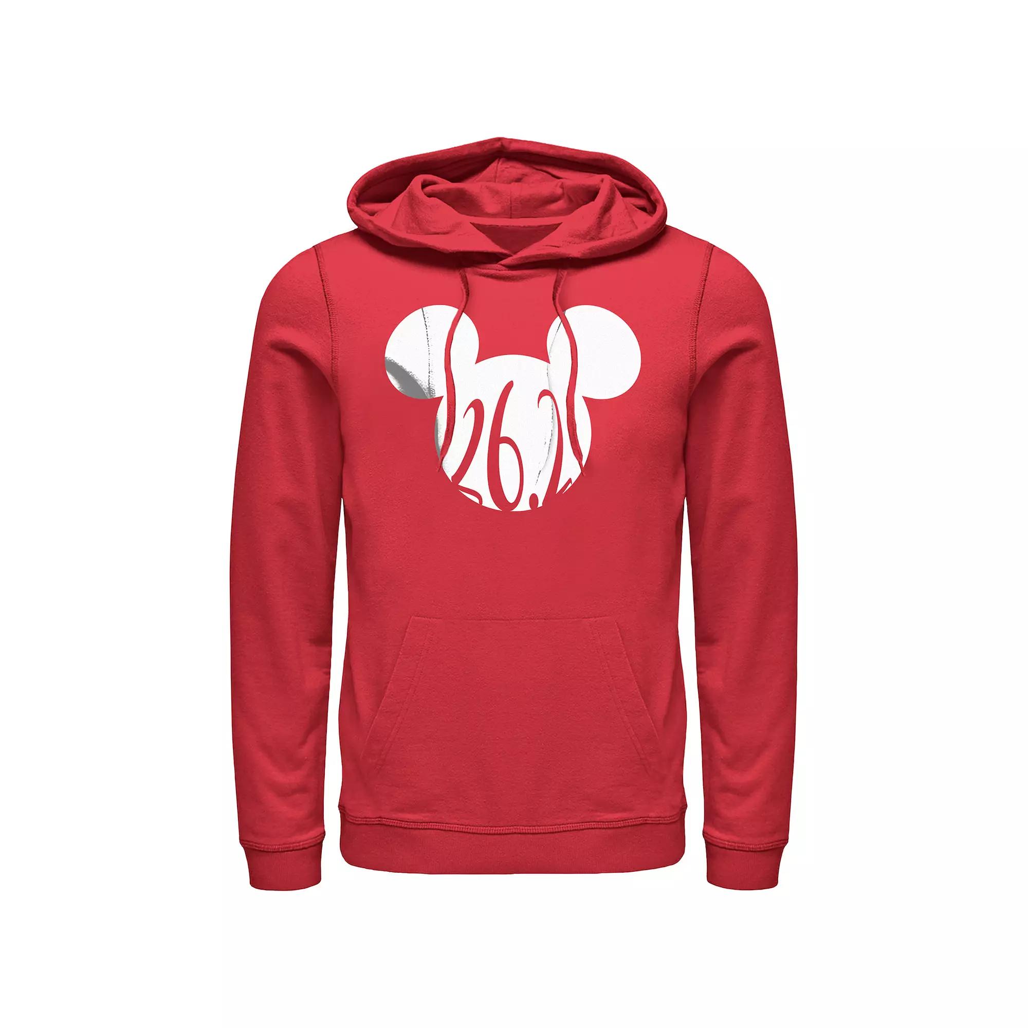 Disney's Mickey Mouse Men's 26.2 Hoodie, Size: Medium, Red Product Image