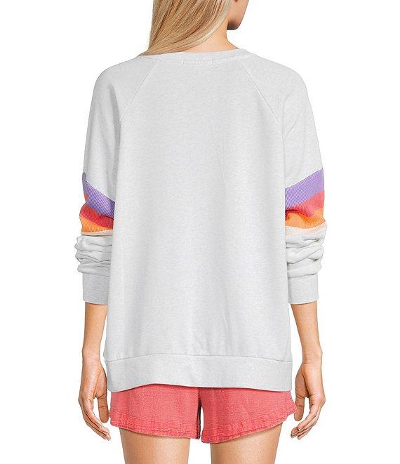 Rip Curl Las Dalias Raglan Sleeve Fleece Sweatshirt Product Image