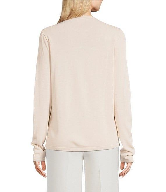 Donna Karan Clear Sequin Floral Cardigan Product Image