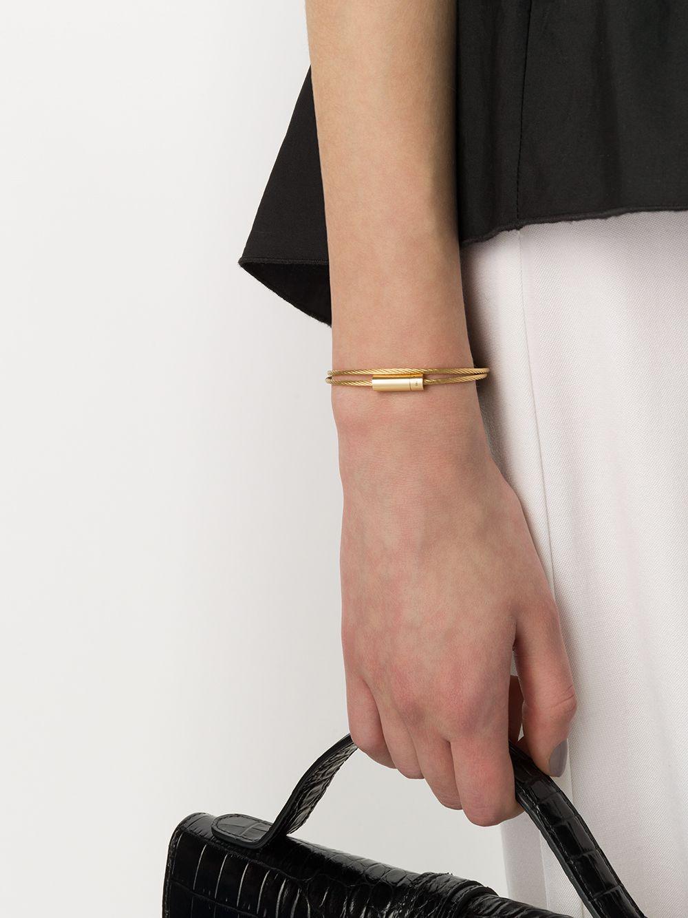 18K yellow gold Le Câble double bracelet Product Image