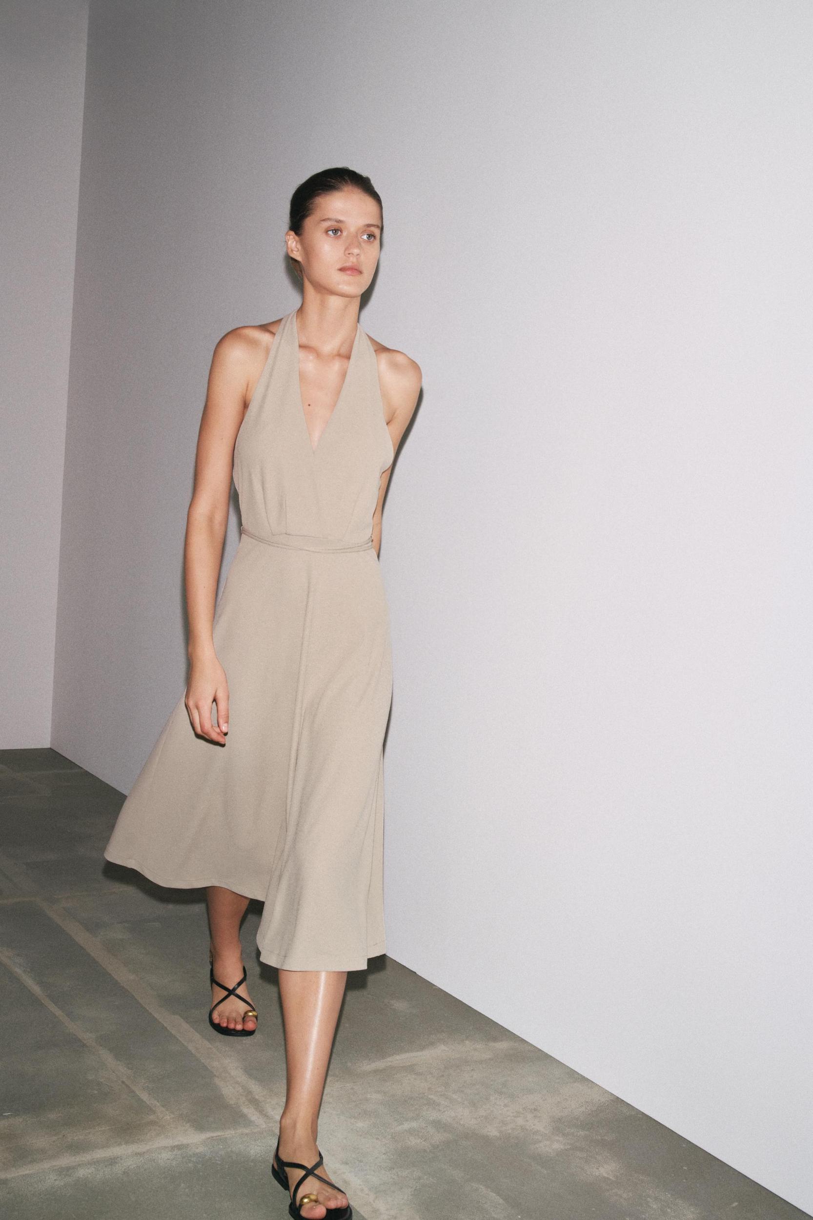 HALTER BELT DRESS Product Image