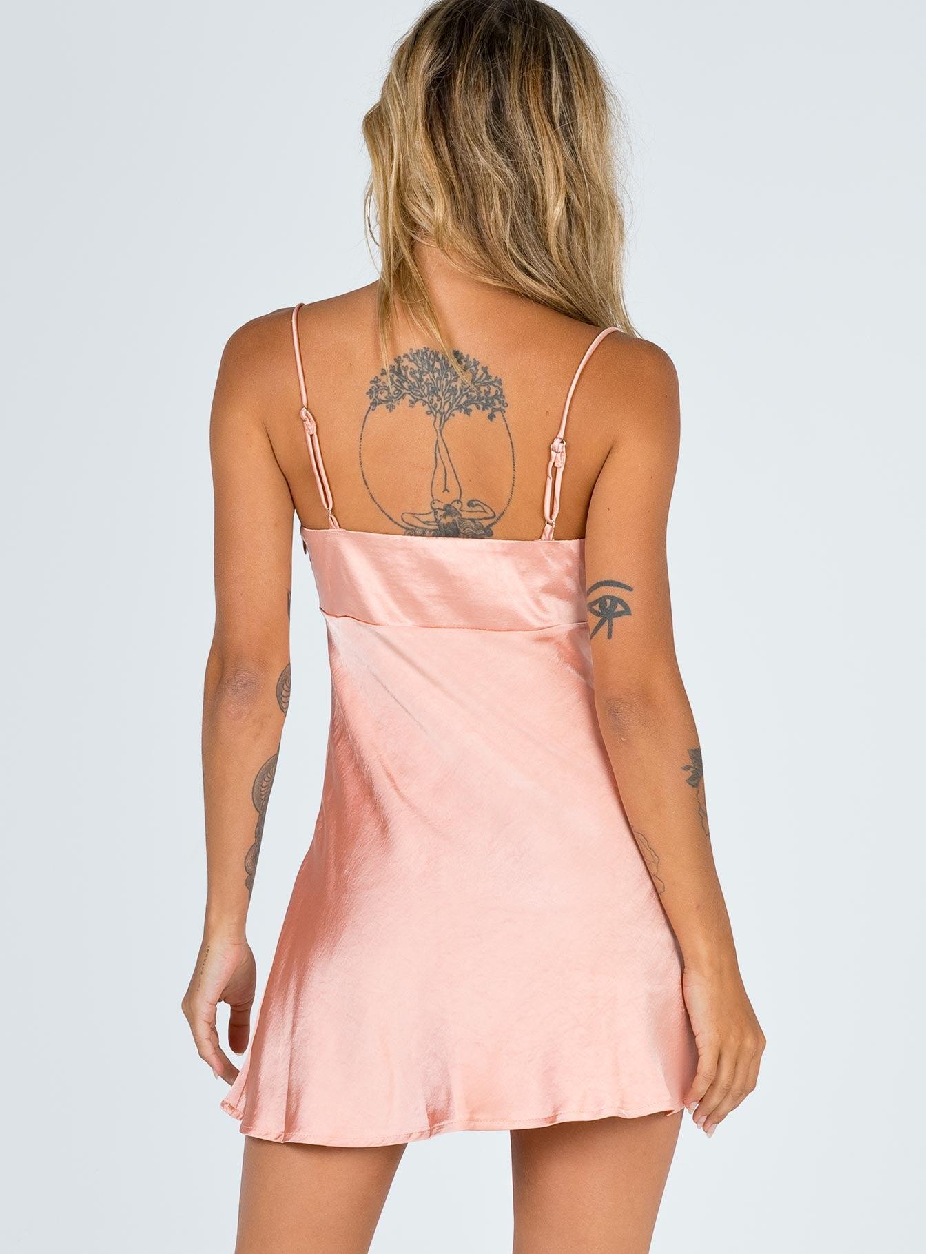 Fiery Feelings Mini Dress Pink Product Image