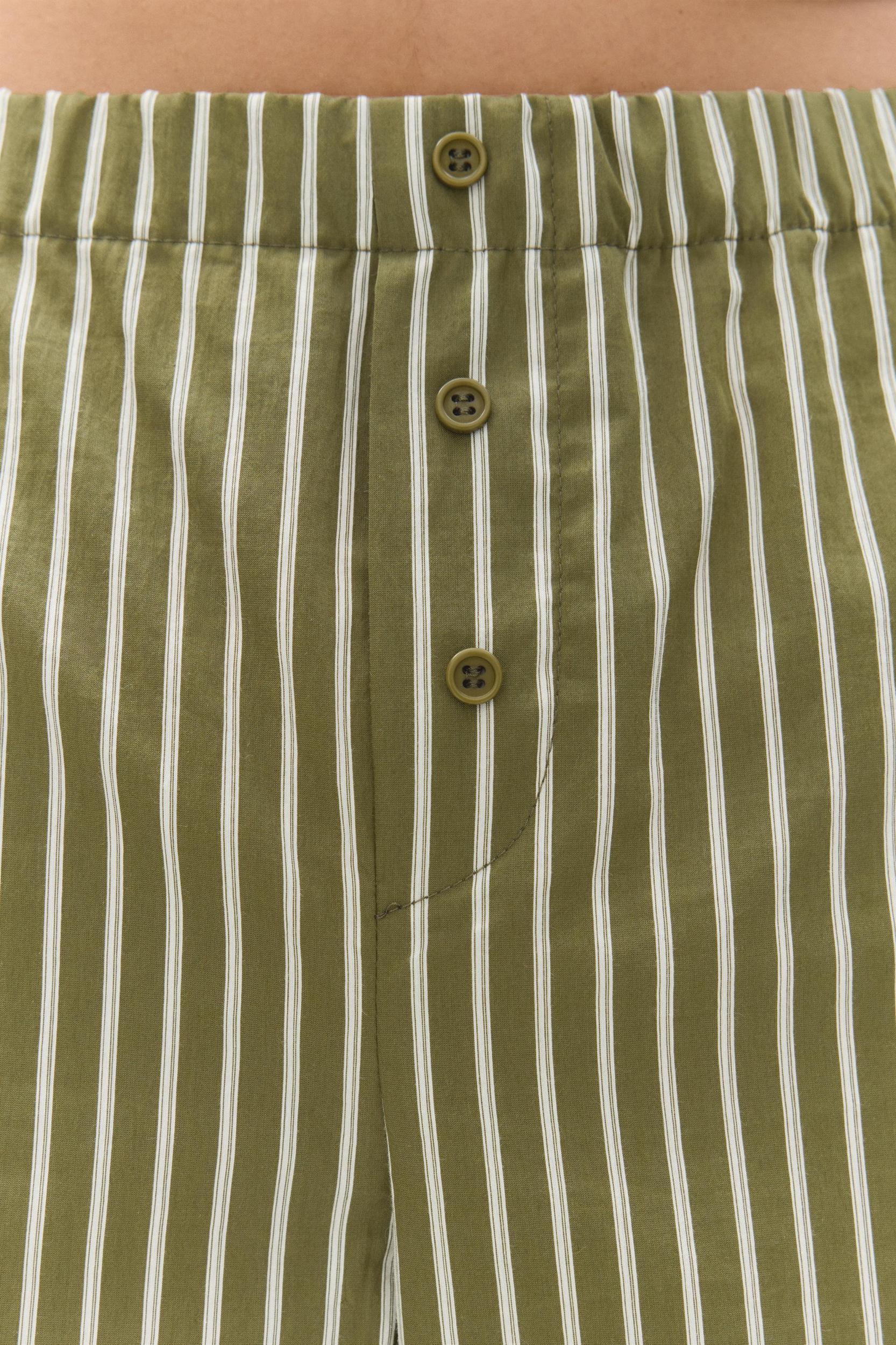 Striped pajama-style pants Product Image