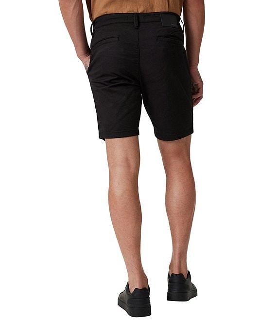 Mavi Noah 9#double; Inseam Black Luxe Twill Shorts Product Image