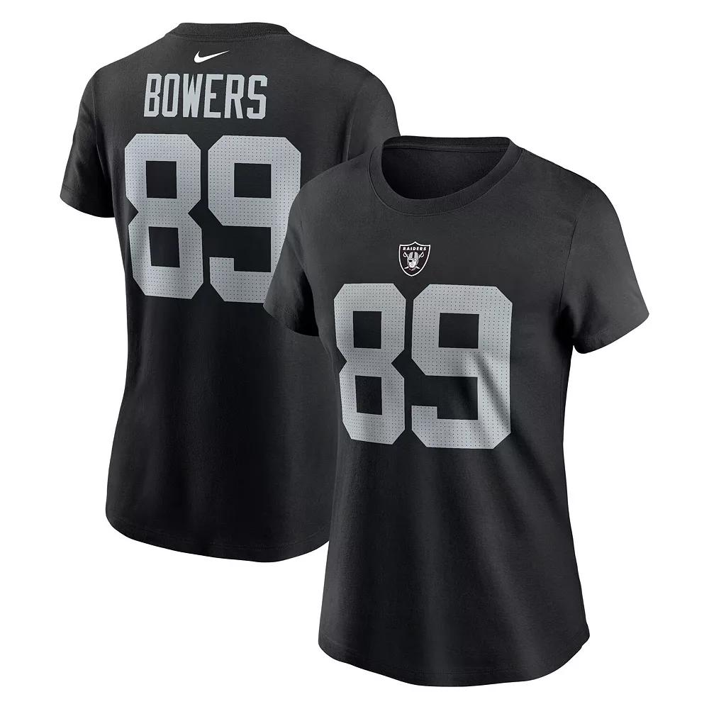 Women's Nike Brock Bowers Black Las Vegas Raiders Player Name & Number T-Shirt,  Product Image
