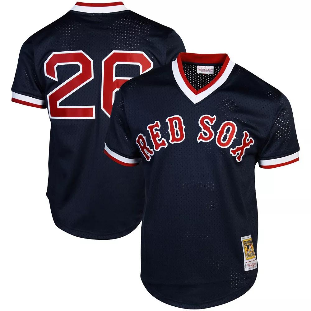 Mitchell & Ness Wade Boggs Boston Red Sox 1992 Authentic Cooperstown Collection Batting Practice Jersey - Navy Blue, Men's,  Product Image