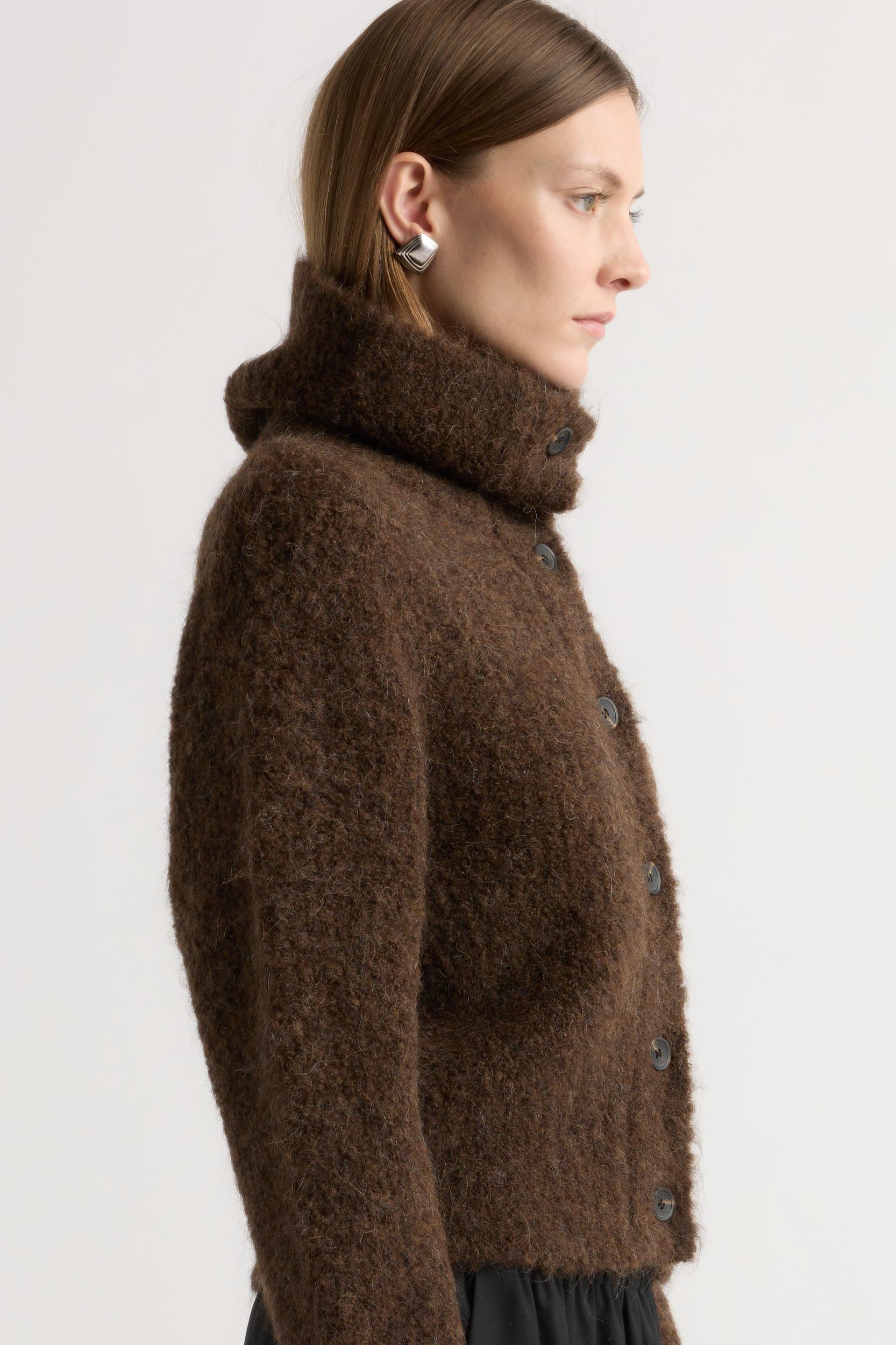 Sacha Fuzzy Alpaca-Wool Cardigan Product Image