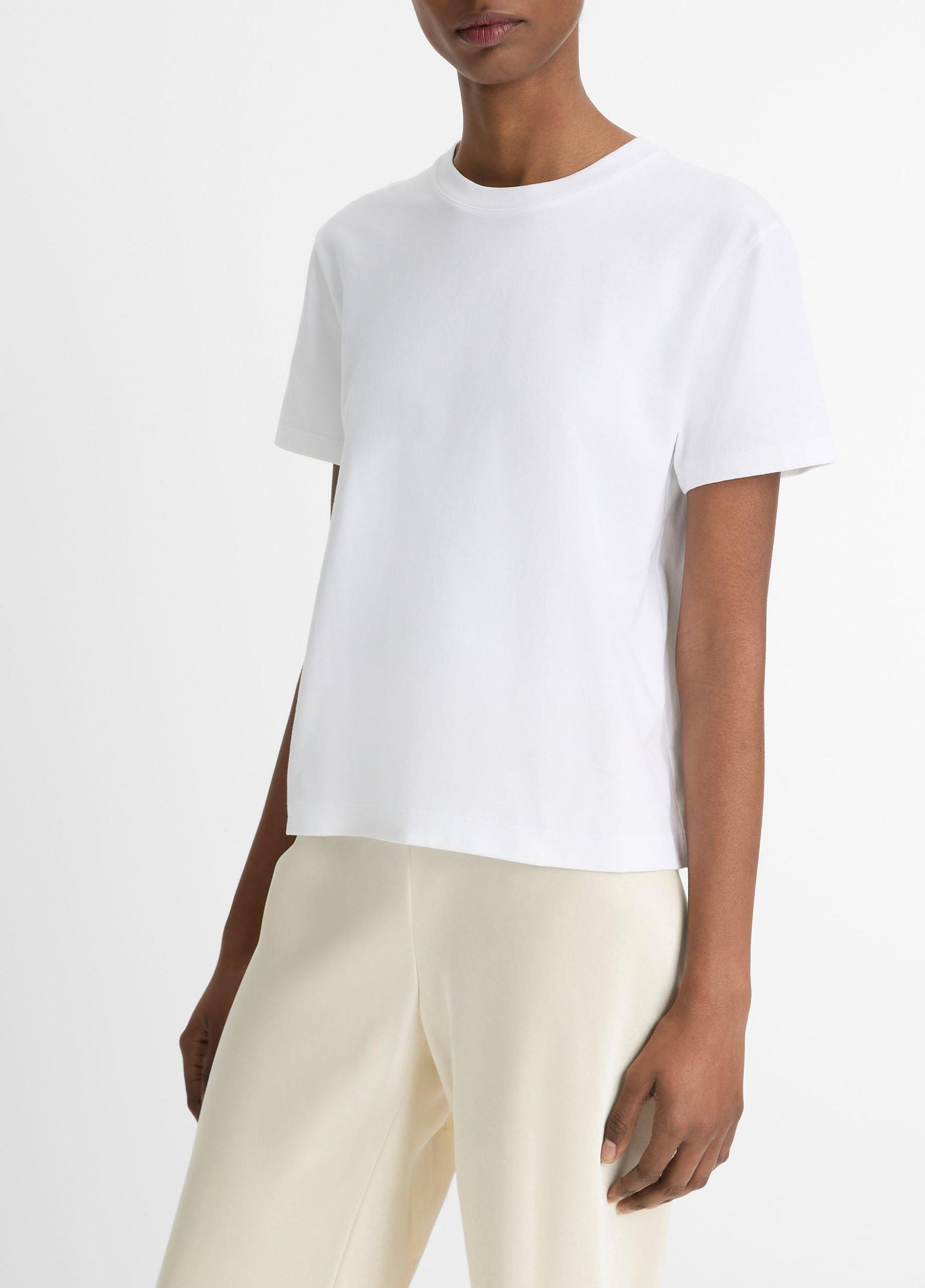 Pima Cotton Crew Neck T-Shirt Product Image