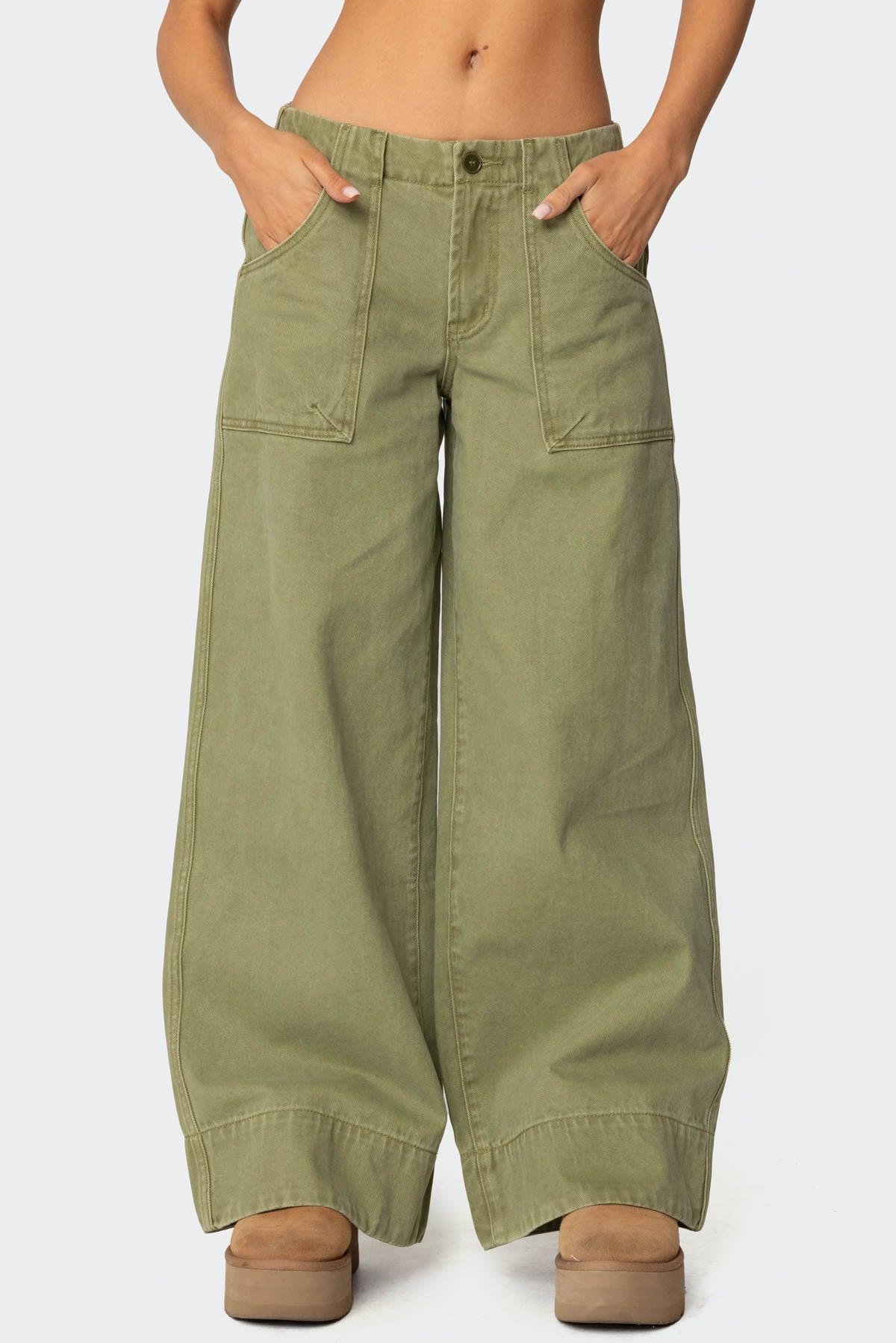 Vivienne Twill Baggy Pants Product Image