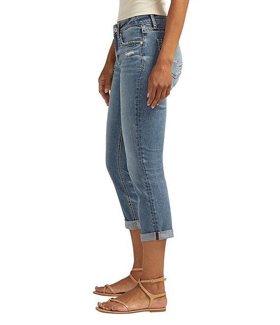 Silver Jeans Co. Suki Power Stretch Distressed Capri Jeans Product Image