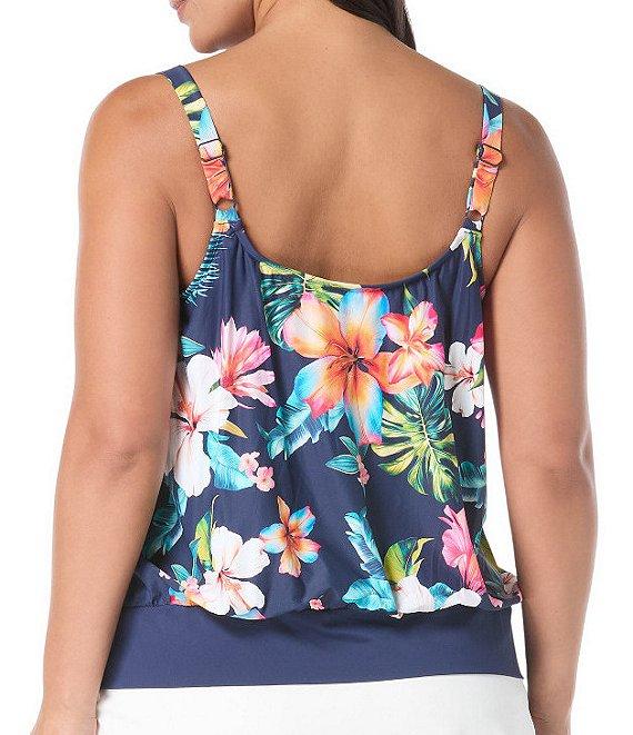 Beach House Plus Size Paloma Beach Solids Emma Swim Skort Product Image