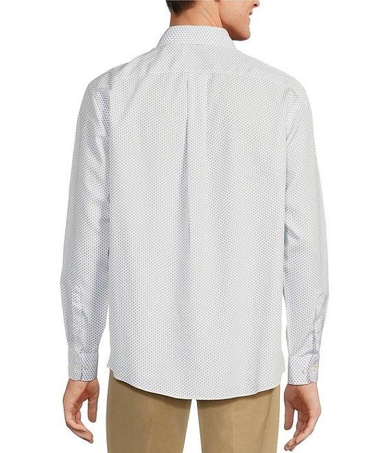 Gold Label Roundtree & Yorke Long Sleeve Geometric Print Sport Shirt Product Image