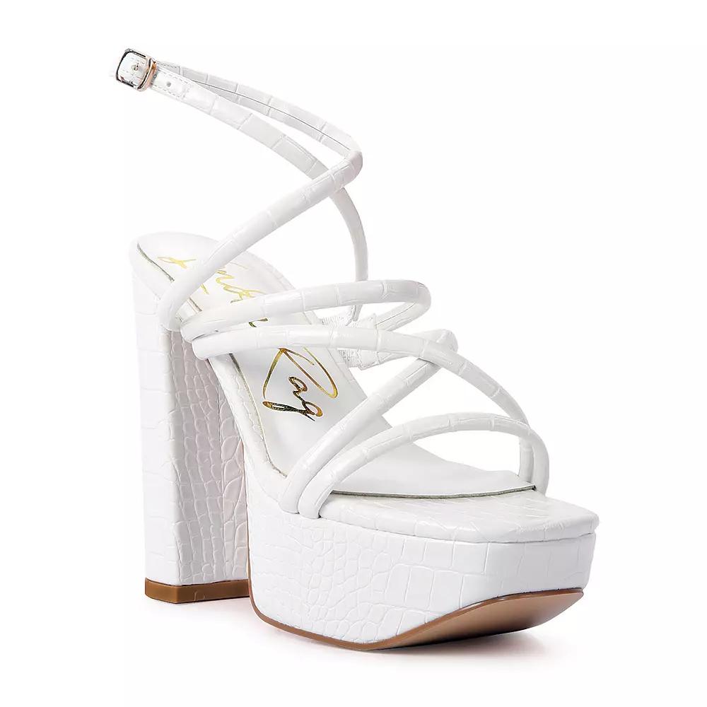 London Rag Beamtips Womens Strappy Block Heel Sandals Product Image