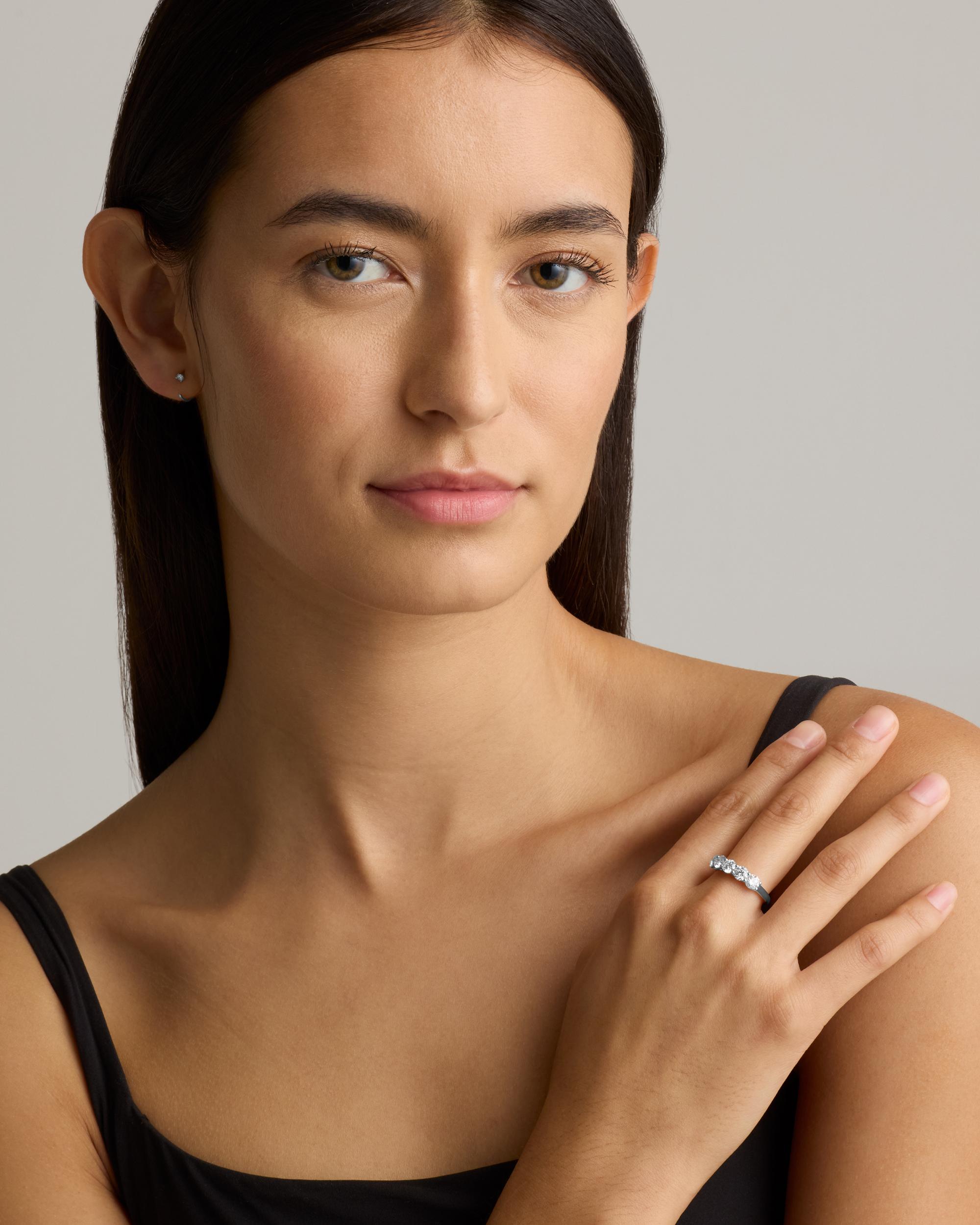 Quince | Women's Lab Grown Diamond Five Stone Band Rings Product Image