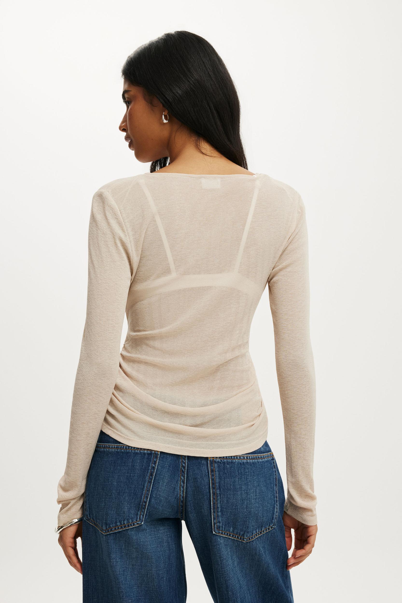 Soul Faux Wrap Long Sleeve Top Product Image