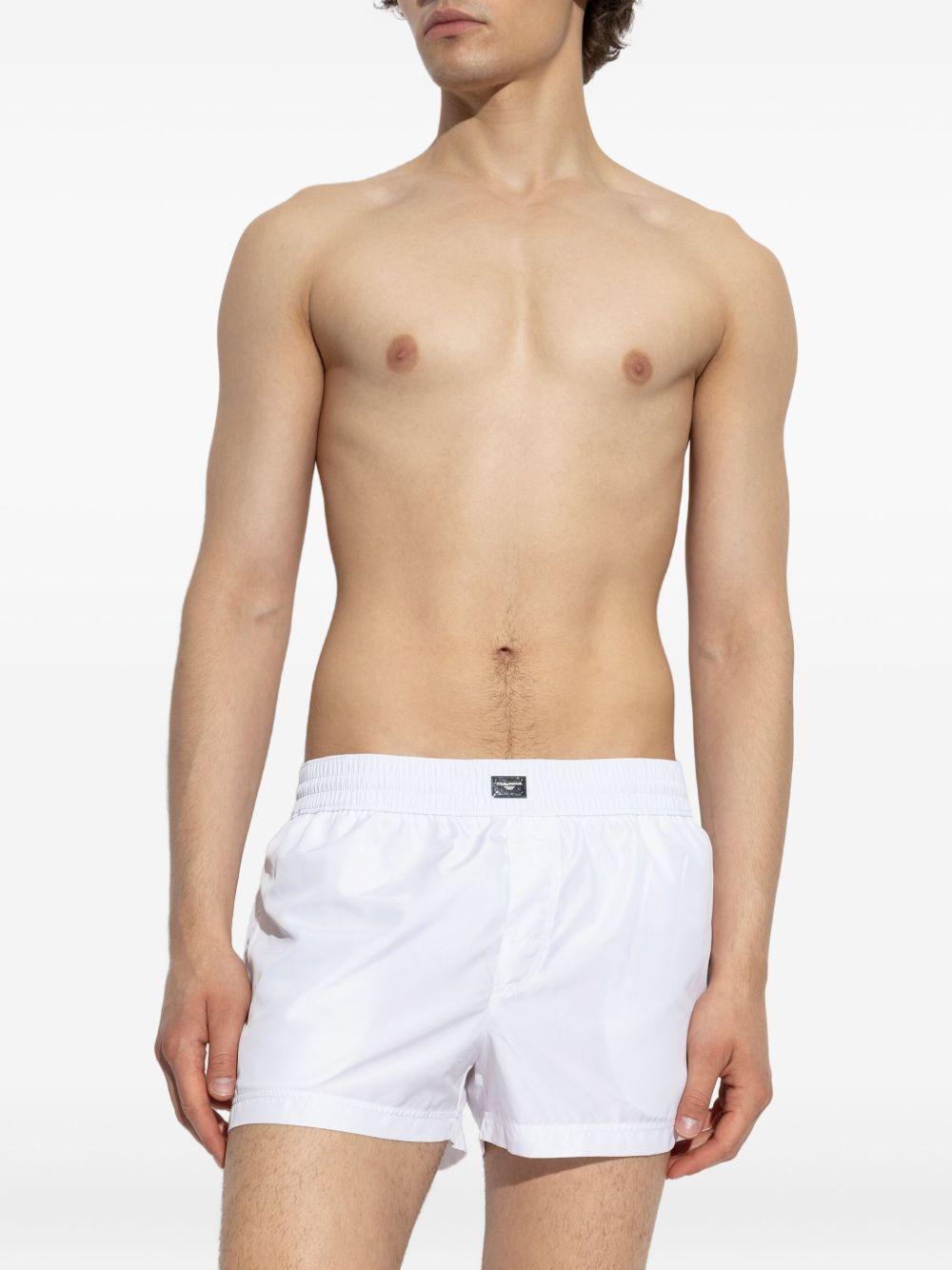 logo-plaque swim shorts Product Image